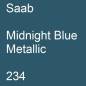 Preview: Saab, Midnight Blue Metallic, 234.